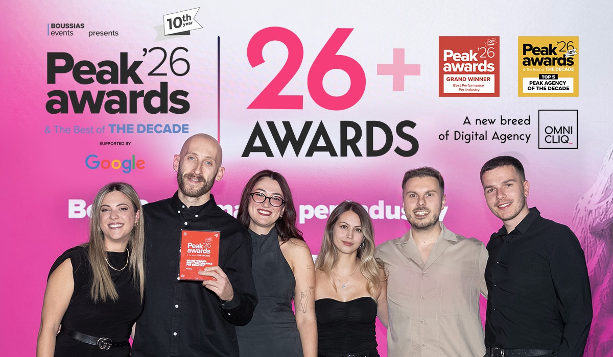 26 διακρίσεις για την Omnicliq στα PEAK Awards 2026